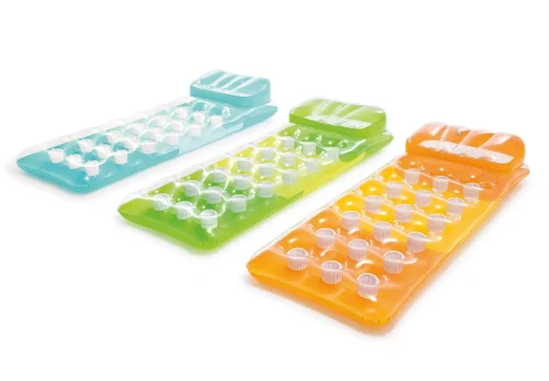 تشک بادی روی آب جالیوانی دار چند رنگ اینتکس کد Intex 58890