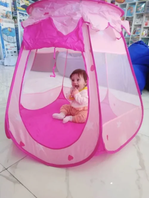 چادر بازی قلبی کودک صورتی 38044