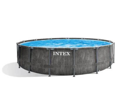 استخر پیش ساخته 457*122 طرح چوب اینتکس با تجهیزات کامل 26742 Intex