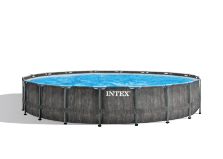 استخر پیش ساخته فریمی 457*122 Kit Piscine Prism Frame Greywood اینتکس 26744 Intex