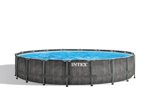 استخر پیش ساخته فریمی 457*122 Kit Piscine Prism Frame Greywood اینتکس 26744 Intex