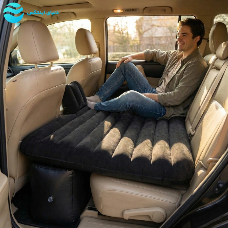 تشک بادی داخل ماشین